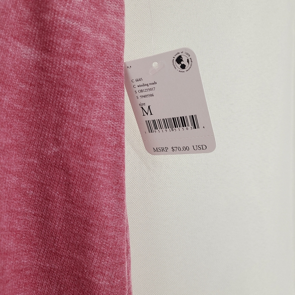 LAST ONE Free People Cozy All Day Harem leggings Winding Roads red sweatpants - Picture 6 of 7